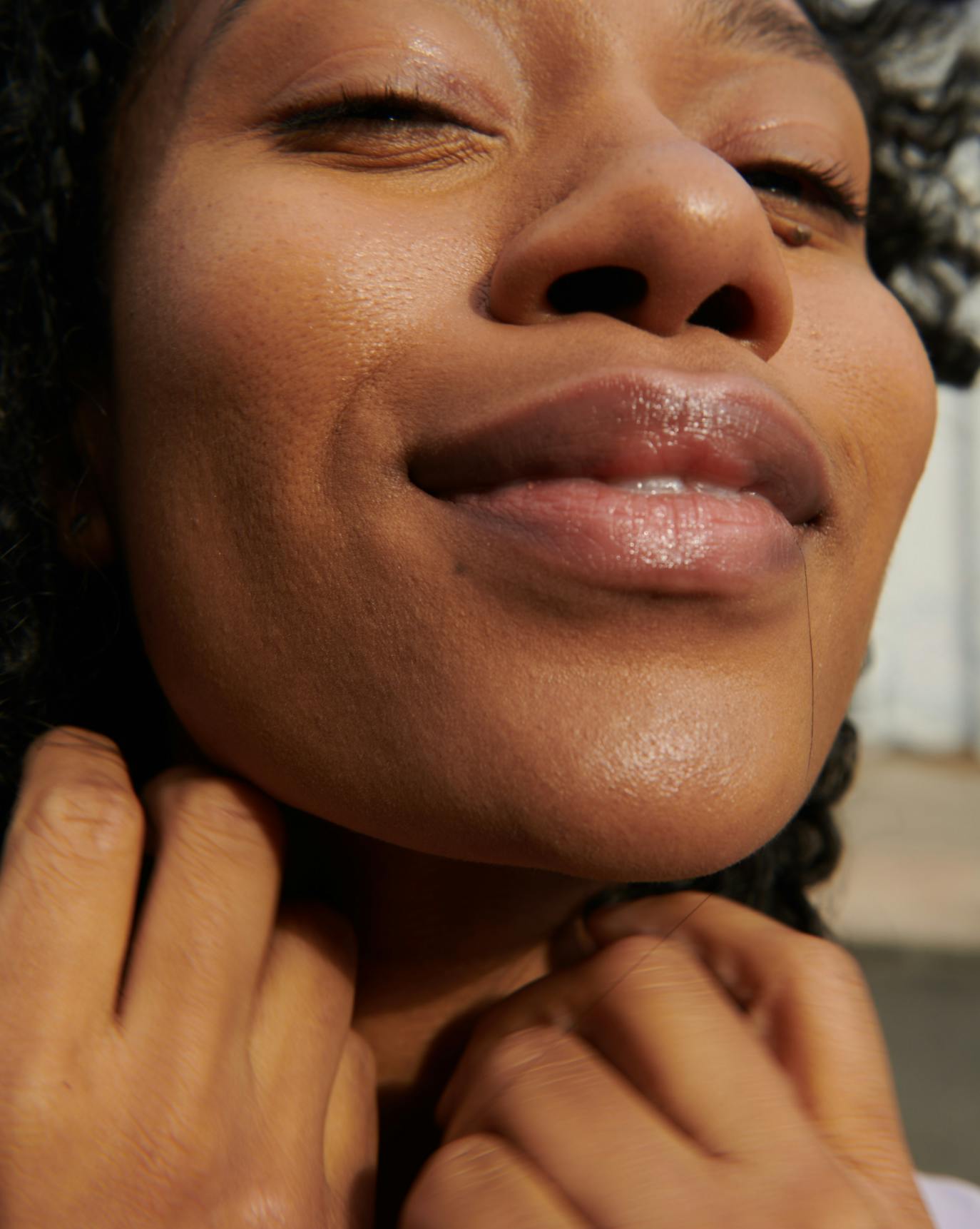 Naome in Stretch Balm Concealer, MT3.