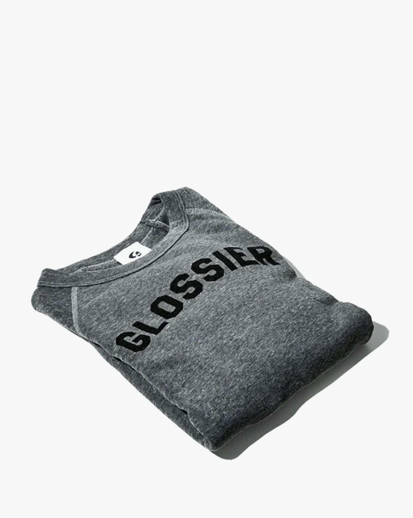 glossier sweatshirt